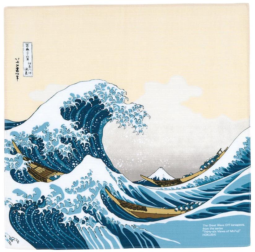 Sous la vague Hokusai pur coton - OFEMININE
